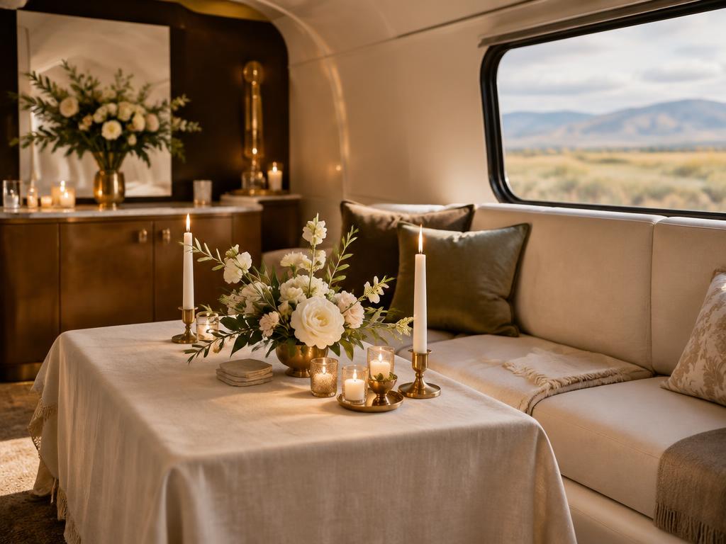 Illustrative view of personalization in a luxury lounge