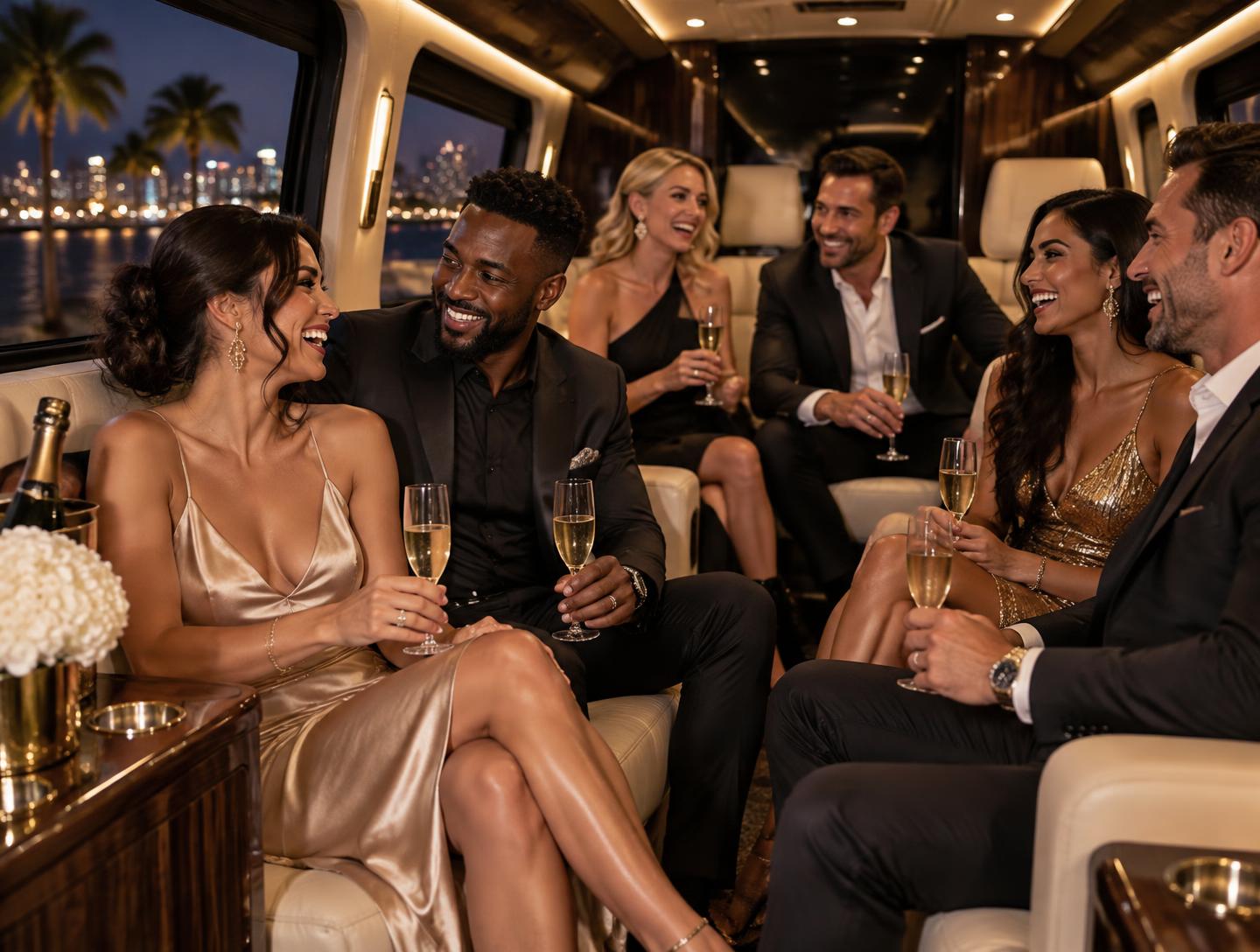 Guests enjoying a private luxury hospitality experience